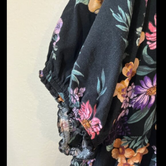 ❤️3/$12 Torrid size 3X Floral Dress Gorgeous - Picture 5 of 6